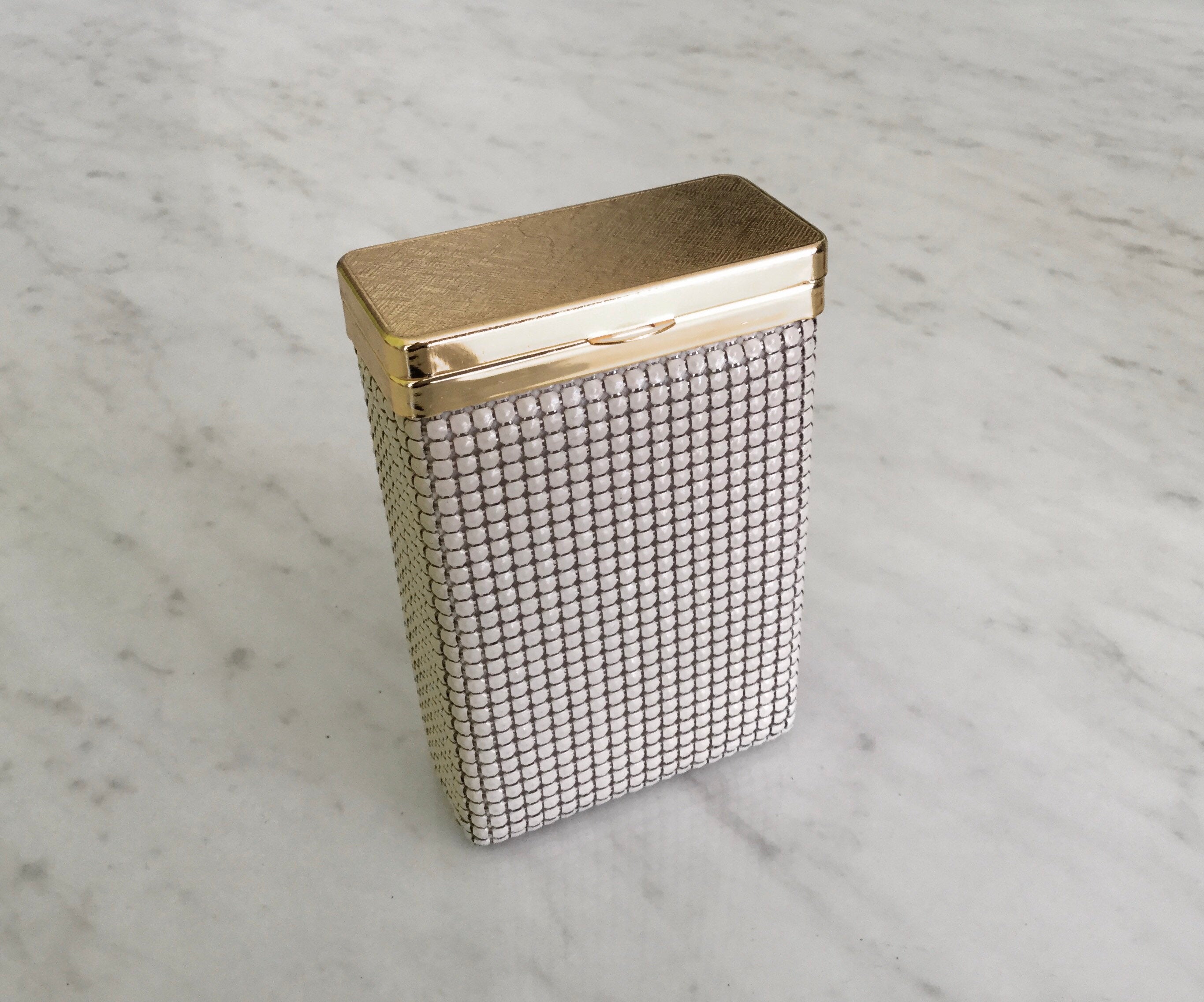 Vintage GLOMESH Mesh CIGARETTE CASE 1960s Flip Top