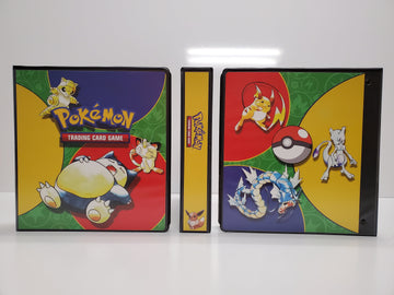 Vintage Custom Pokémon Trading Card 1.5” Binder W/ 9 Pocket Pages