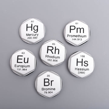 Periodic Table Magnets with Assorted Elements- Set of 6