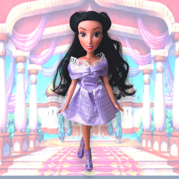 Disney Princess Jasmin From Aladdin Fashion Style Series Purple Party Dress