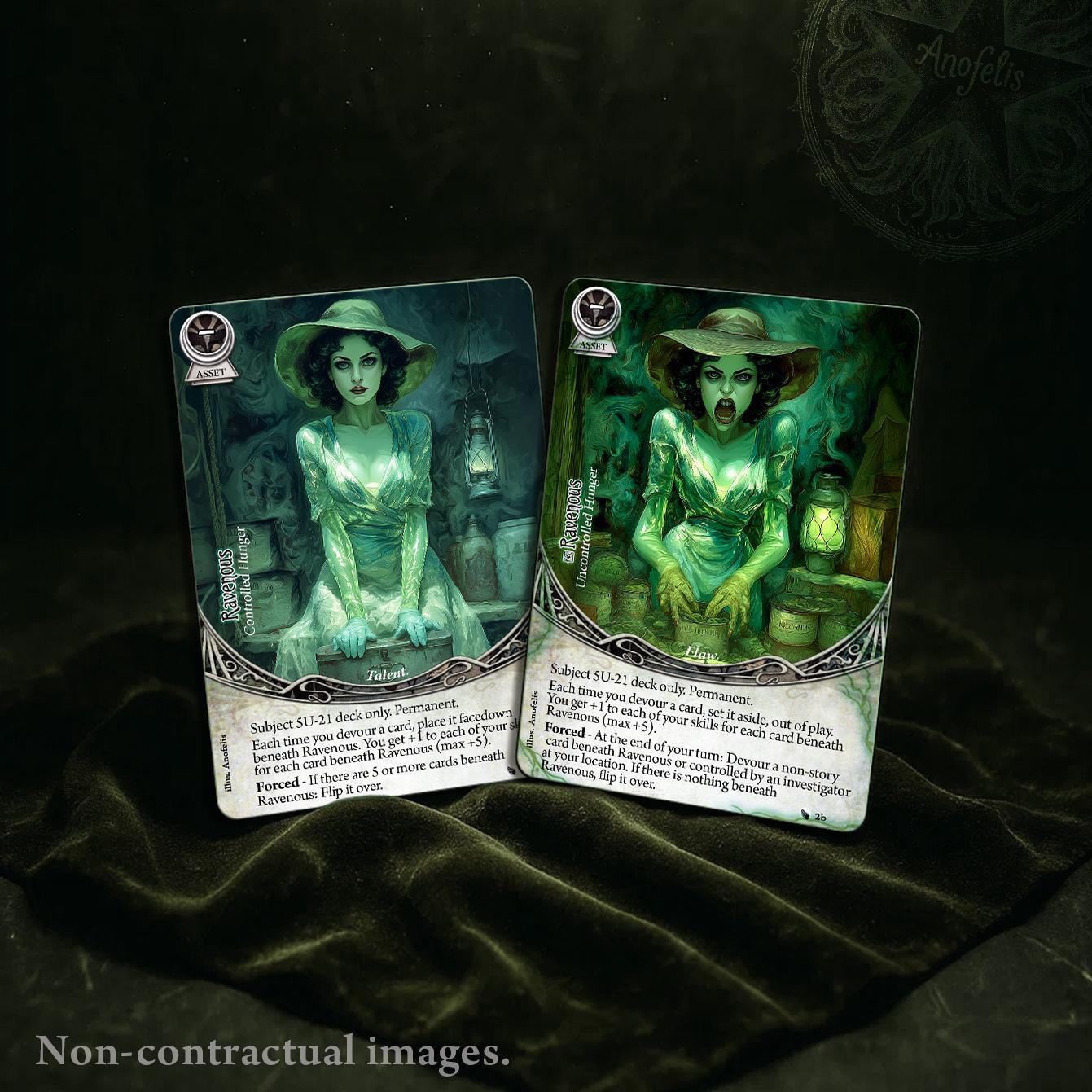 Subject 5U-21 (glitter Edge) - Compatible With Arkham Horror LCG - Custom - Full-art - Promo Style Investigator Card