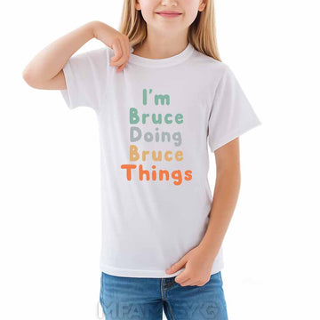 Bruce Doing Things Youth T-Shirt