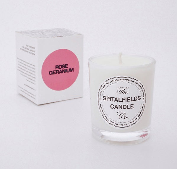 Rose Geranium Natural Candle