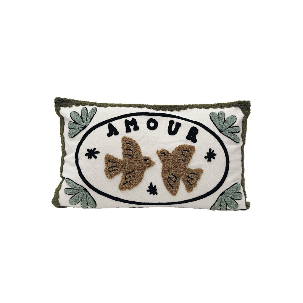 Coussin Amour Colombes