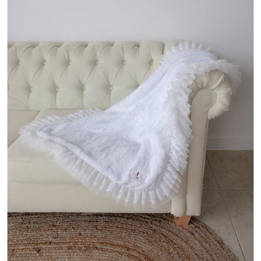 Hello Doggie Romantic Satin Heaven Dog Blanket
