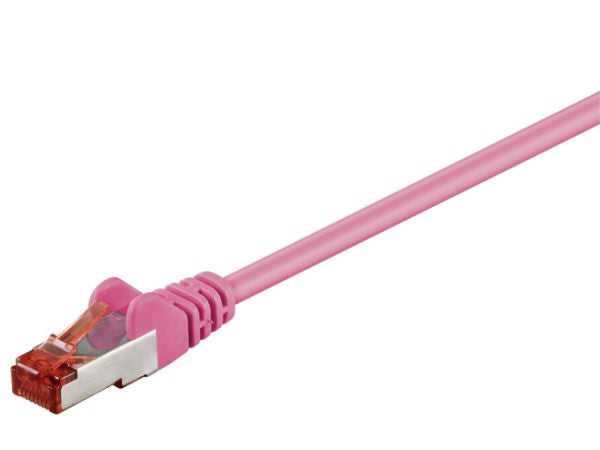 S/FTP netværkskabel - CAT6 PIMF CU LSZH, Magenta (10m)