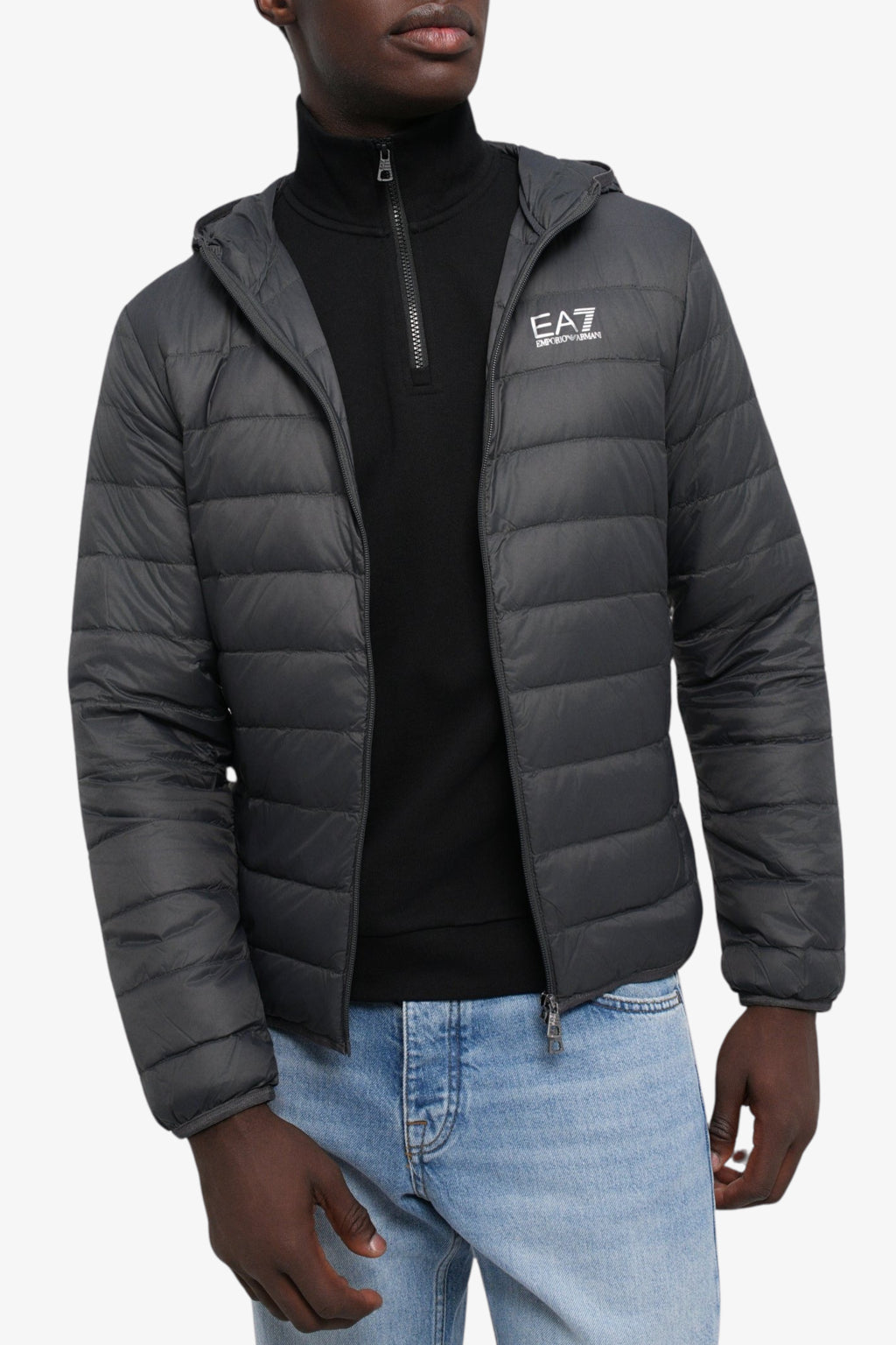 Piumino Full Zip Con Cappuccio Packable Core Identity