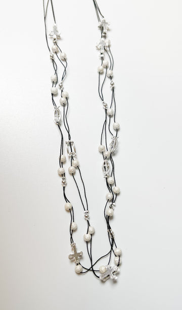 Leaves and Flower Necklace-Solid Sterling Silver