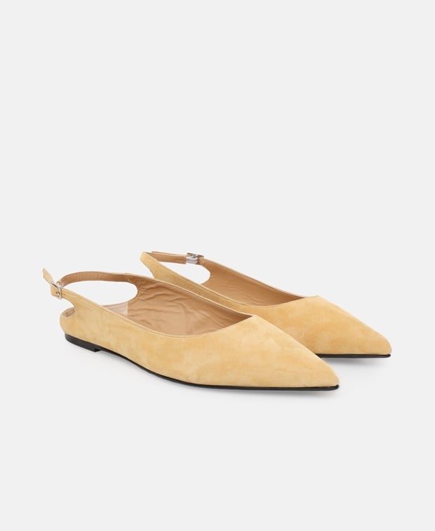 By Far Slingback ballerina Light Yellow