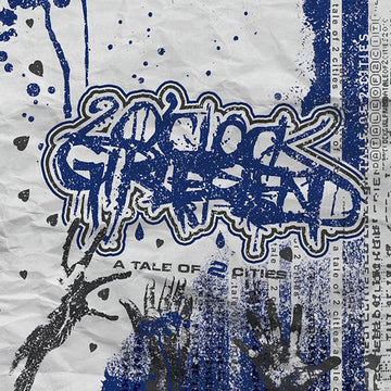 2 O'Clock Girlfriend- A Tale Of Two Cities ("Untitled" Ink Smear Variant)(Numbered) (Used Vinyl)