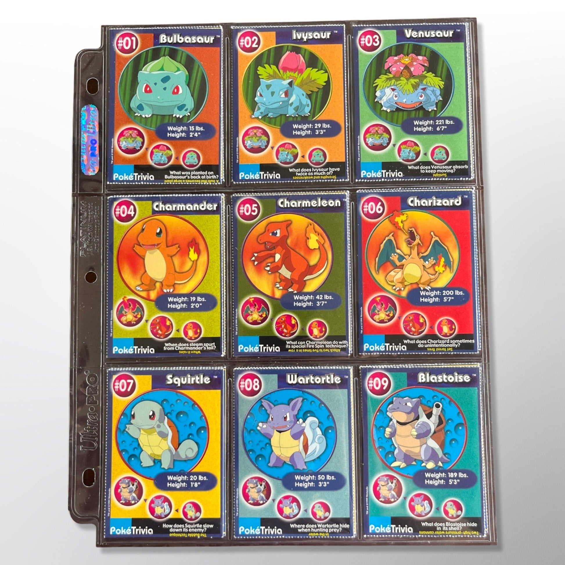 Burger King Pokétrivia Promo Original 151 Complete Set 1999
