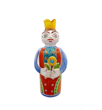 Paladino Porta Candela Regina - Ceramiche Di Sicilia