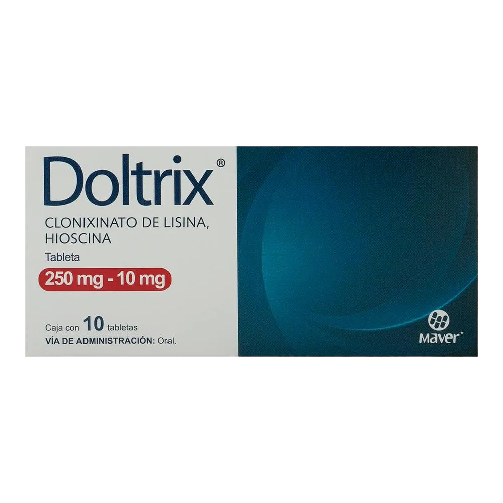 CLONIXINATO DE LISINA/BUTILHIOSCINA DOLTRIX 250/10 MG C/10