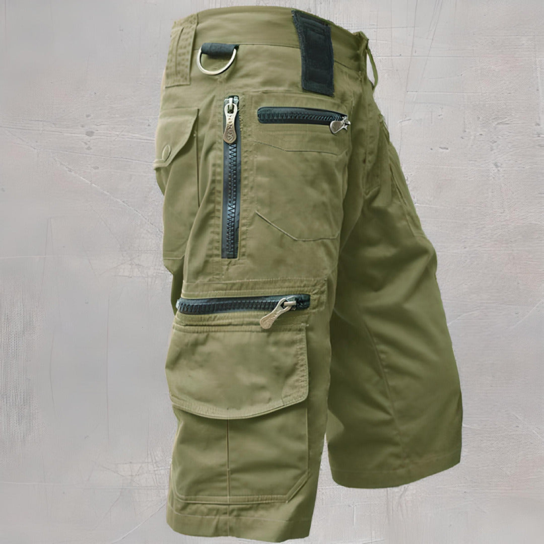 Men's Slim Fit Cargo Shorts – With Pockets, Suitable for Casual and Outdoor Use