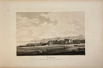 Antique Engraving - Ulrik Thersner - View of Krapperup Castle in Sweden - E3