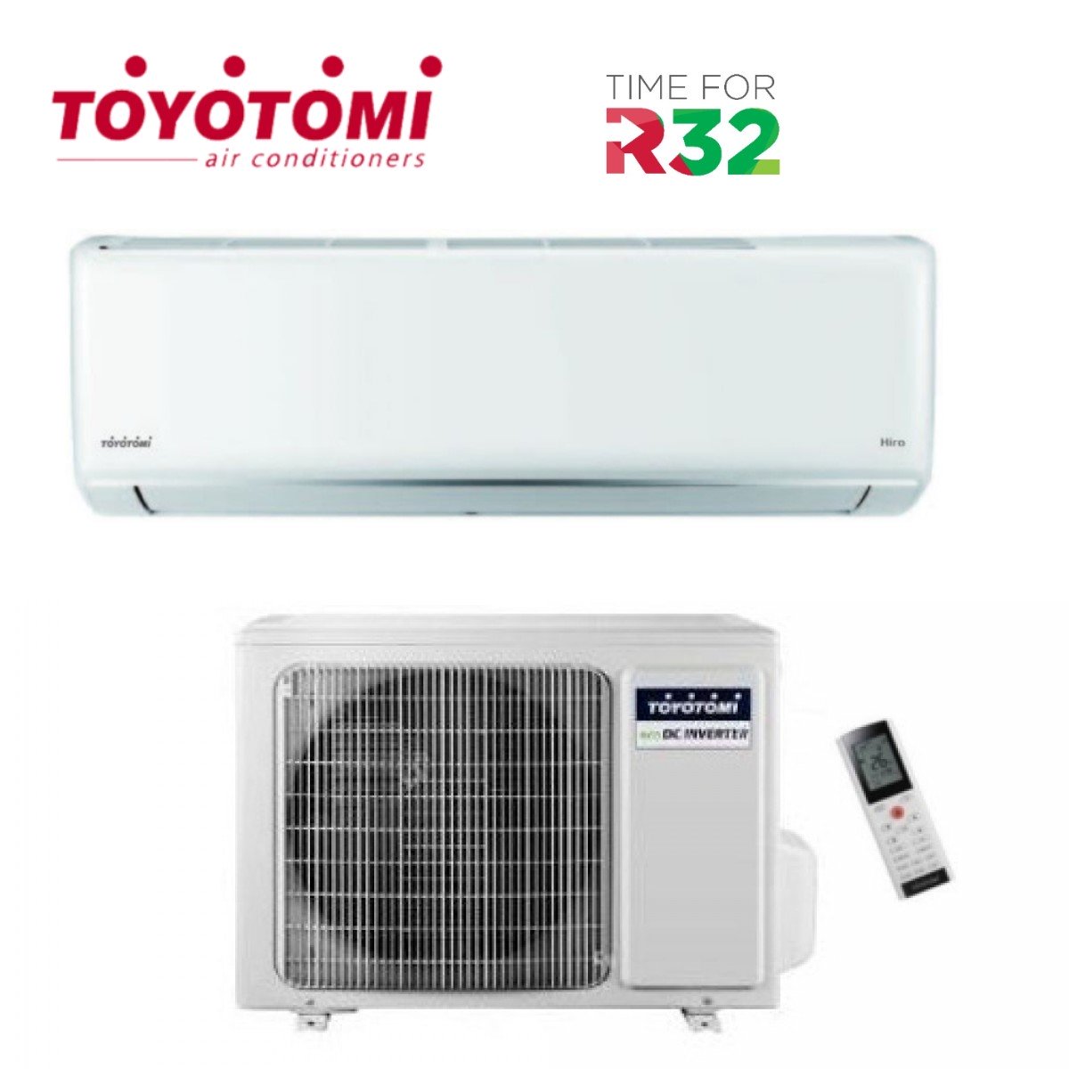 climatizzatore condizionatore toyotomi inverter serie hiro 12000 btu r 32 wi fi incluso classe a__ a___