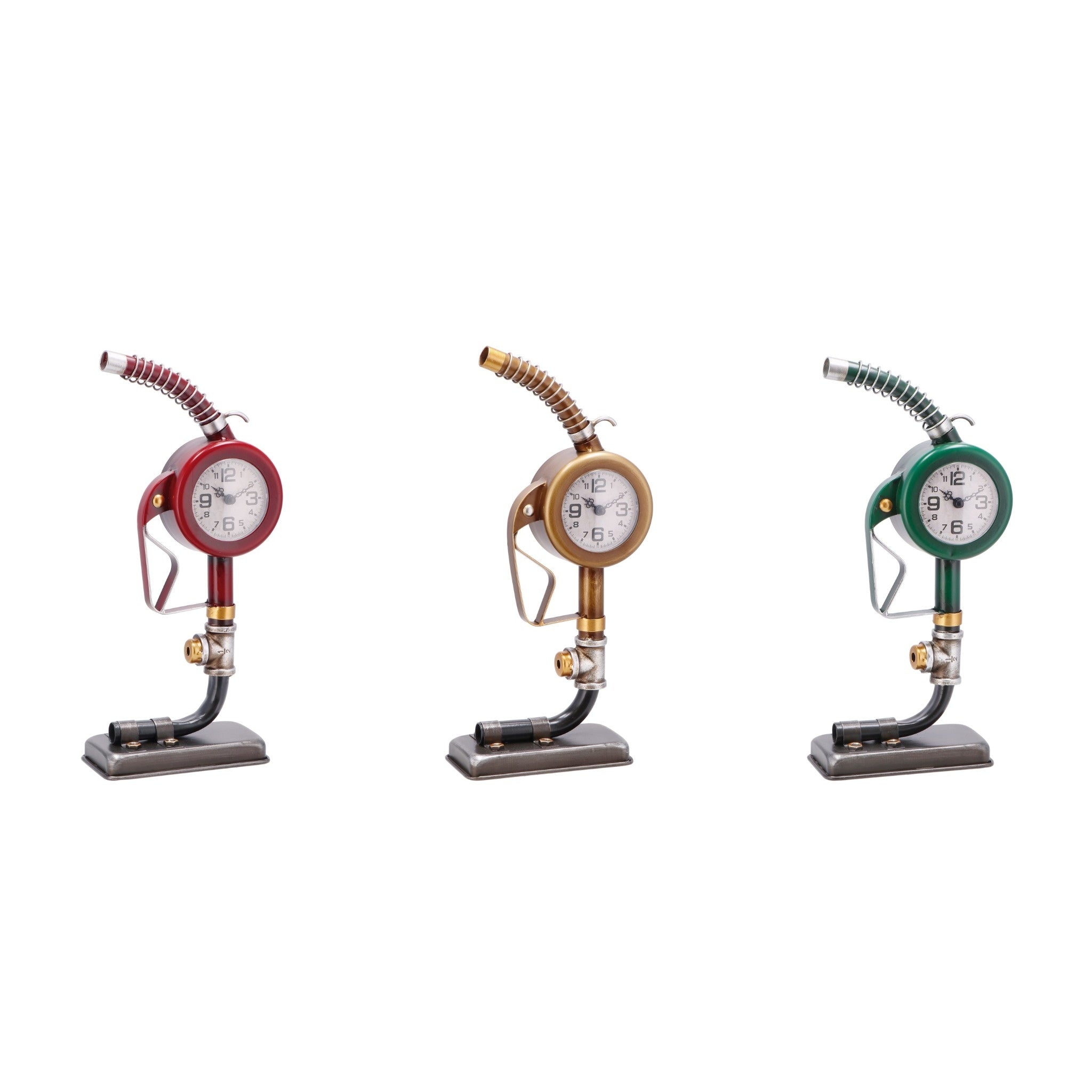 regalo italiano regalo italiano orologio decorativo distributore benzina retro ass in metallo 18 x 9 x 37 cm 1 pz ean 8057586191976