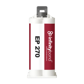 Clear epoxy adhesive for electrical potting – EP 270 50 ml Cartridge, medium-slow cure, 1:1 ratio, non-corrosive protection