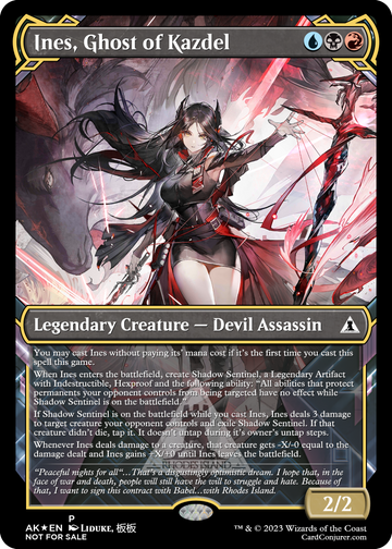 I've been making custom cards for MTG based on Arknights characters for quite some time! Would you like to see more? (Some spoilers for the Main Story in these cards!) All art