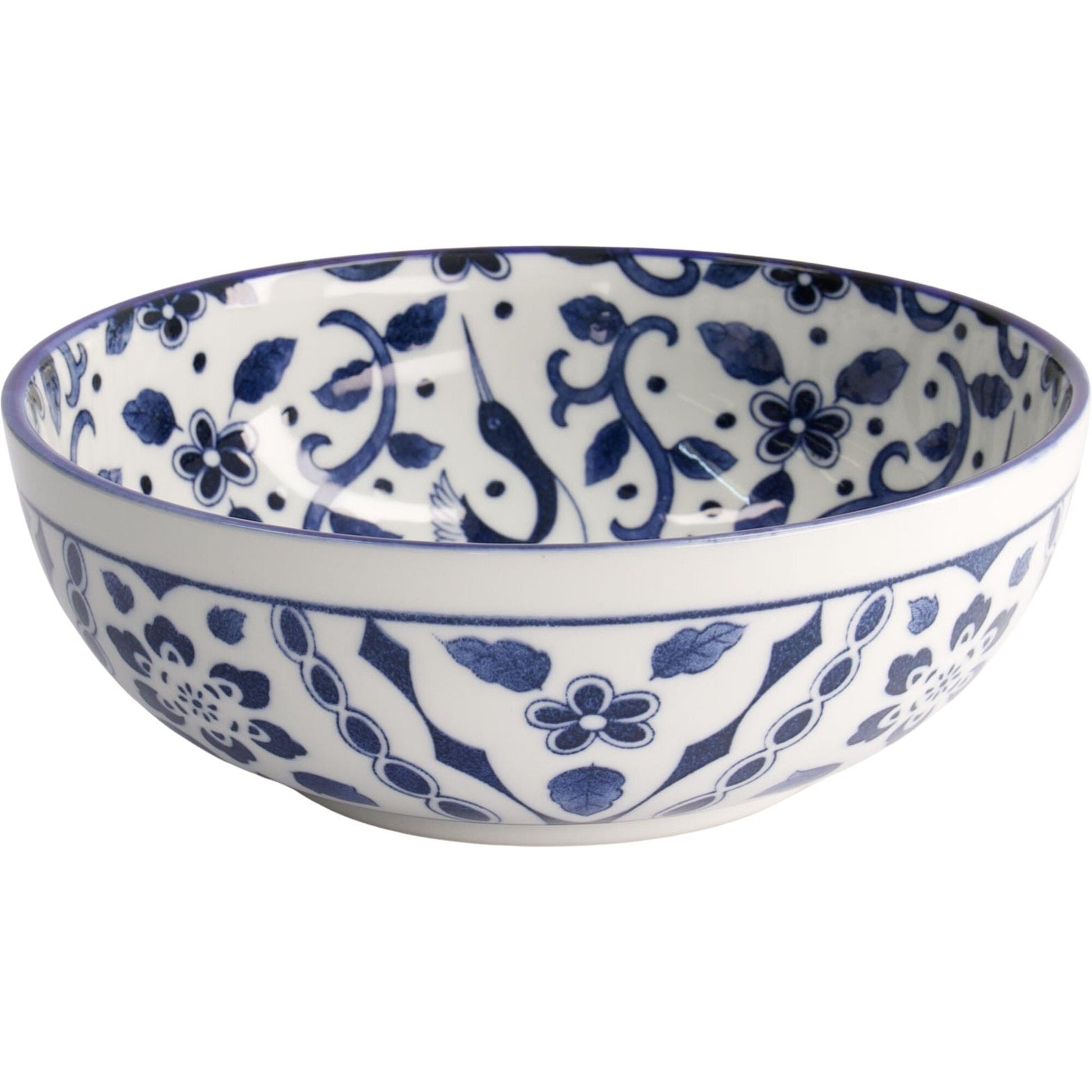 Tokyo design studio Tokyo design studio Blue Maizuru skål Ø20 cm, blå/hvid – detaljebillede (Skål)