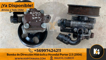 Bomba de dirección hidráulica kapitan4x4 para Hyundai Porter 2.5 (2006), usada original, metálica.