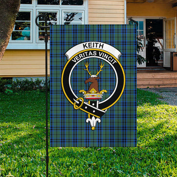 Keith Tartan Garden Flag with Family Crest Garden Flag - Tartan Vibes Clothing