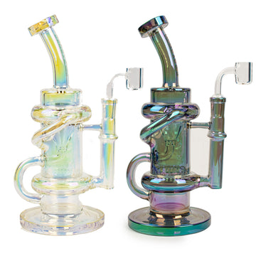 Red Eye Tek Glitch Klein Recycler Dab Rig