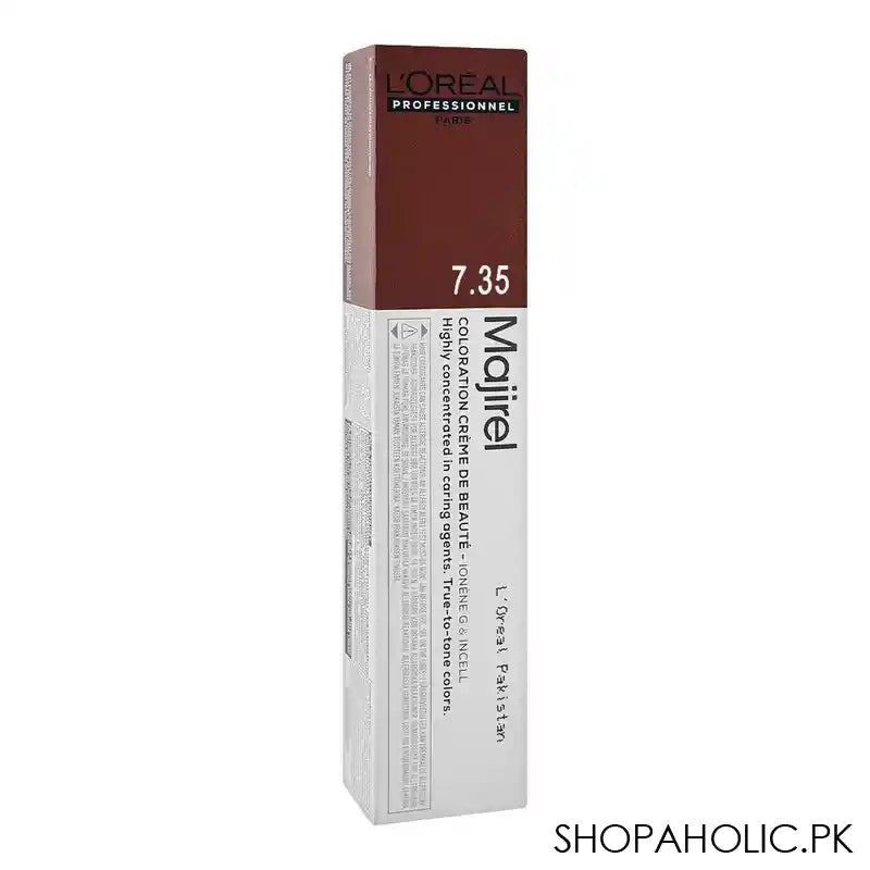 L'Oreal Professionnel Majirel Hair Coloring Cream, 7.35 Golden Mahogany Blonde - Main Image