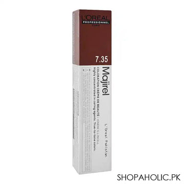 L'Oreal Professionnel Majirel Hair Coloring Cream, 7.35 Golden Mahogany Blonde - Main Image