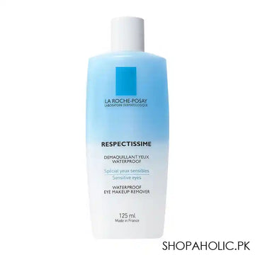 La Roche-Posay Respectissime Waterproof Eye Makeup Remover, For Sensitive, All Skin Types, 125ml - Main Image