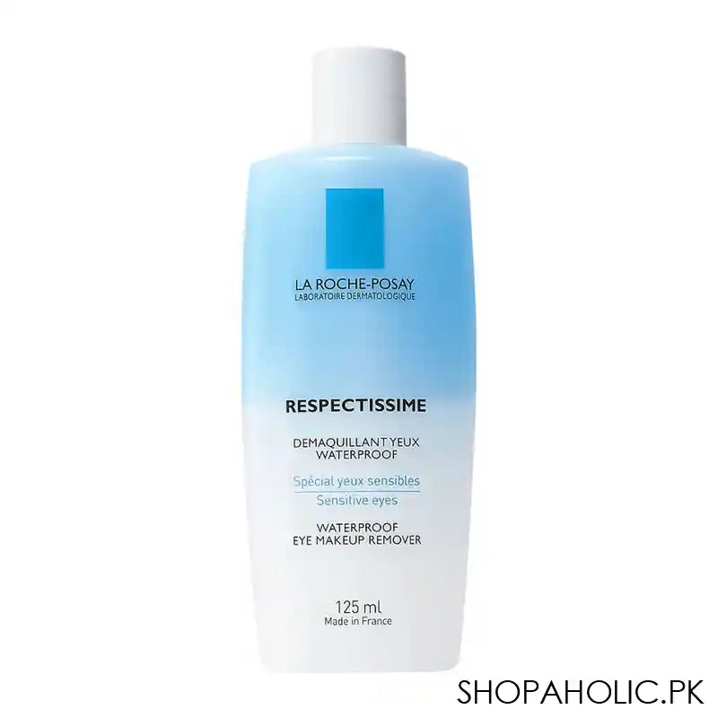 La Roche-Posay Respectissime Waterproof Eye Makeup Remover, For Sensitive, All Skin Types, 125ml - Main Image