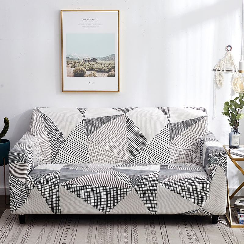 Housse de canapé extensible motifs LAKETOWN | Ajustable