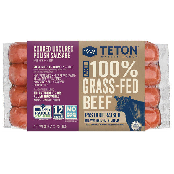 Teton Waters Ranch Polish Sausage, 3 oz, 12-count