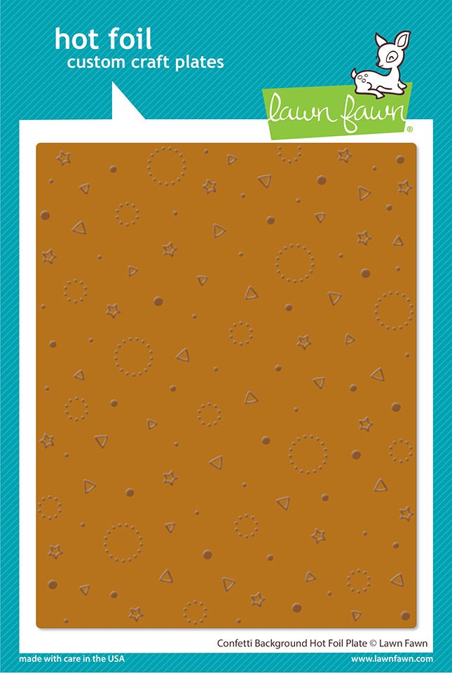 Lawn Fawn - Confetti background - Hot Foil Plates