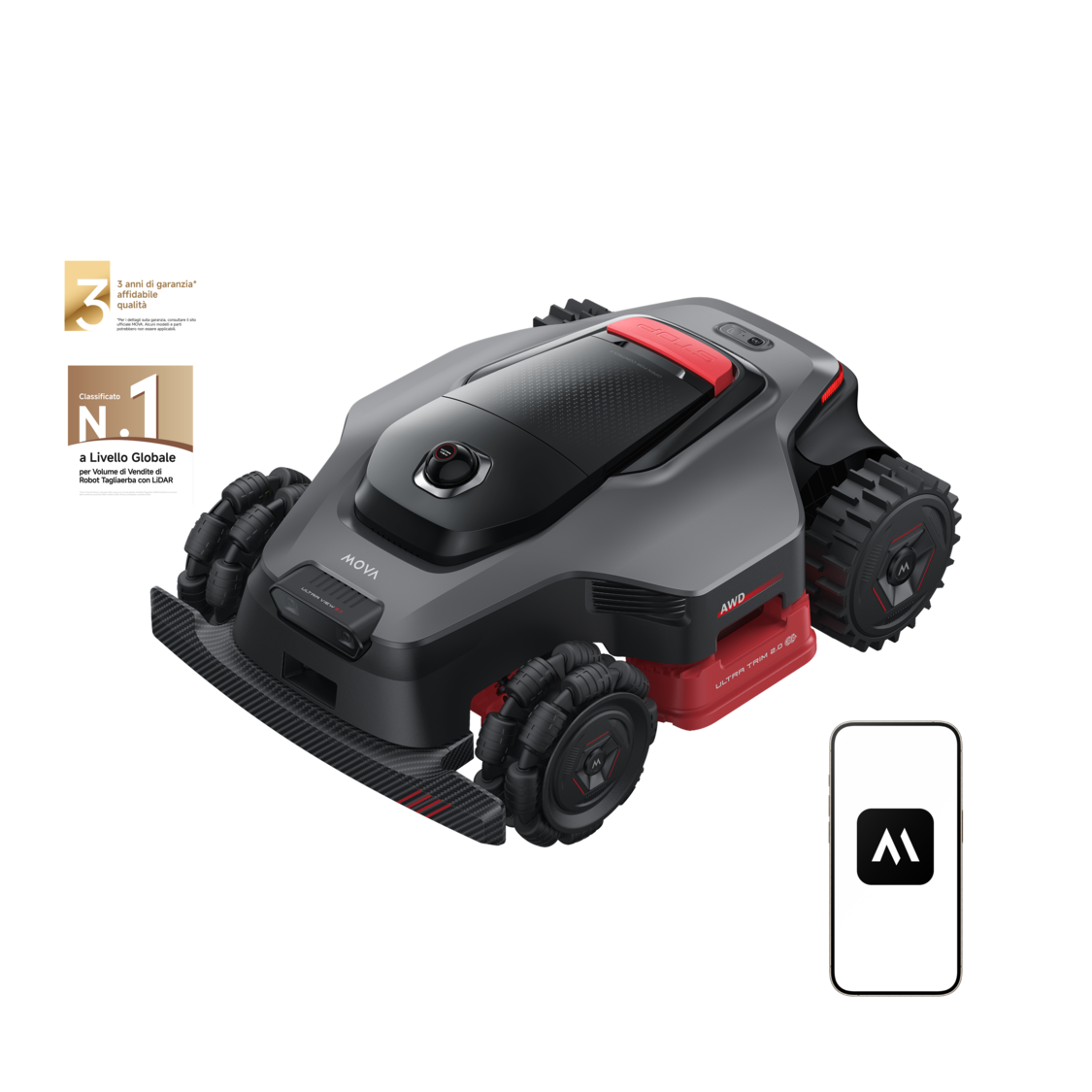 MOVA Serie LiDAX Ultra AWD Robot tagliaerba - Acconto