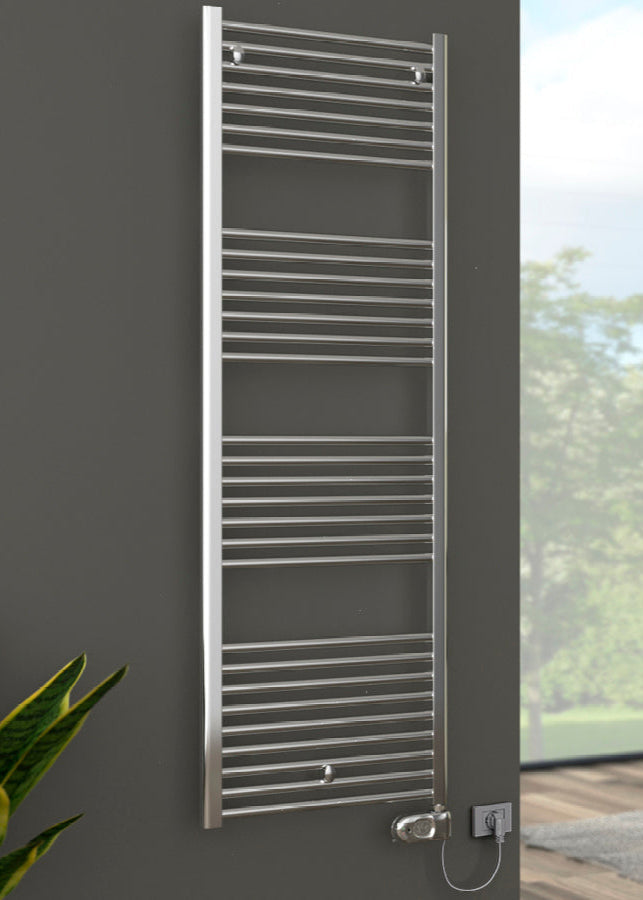 Termoarredo design bagno elettrico LISA 22 CROMATO ECO CORDIVARI