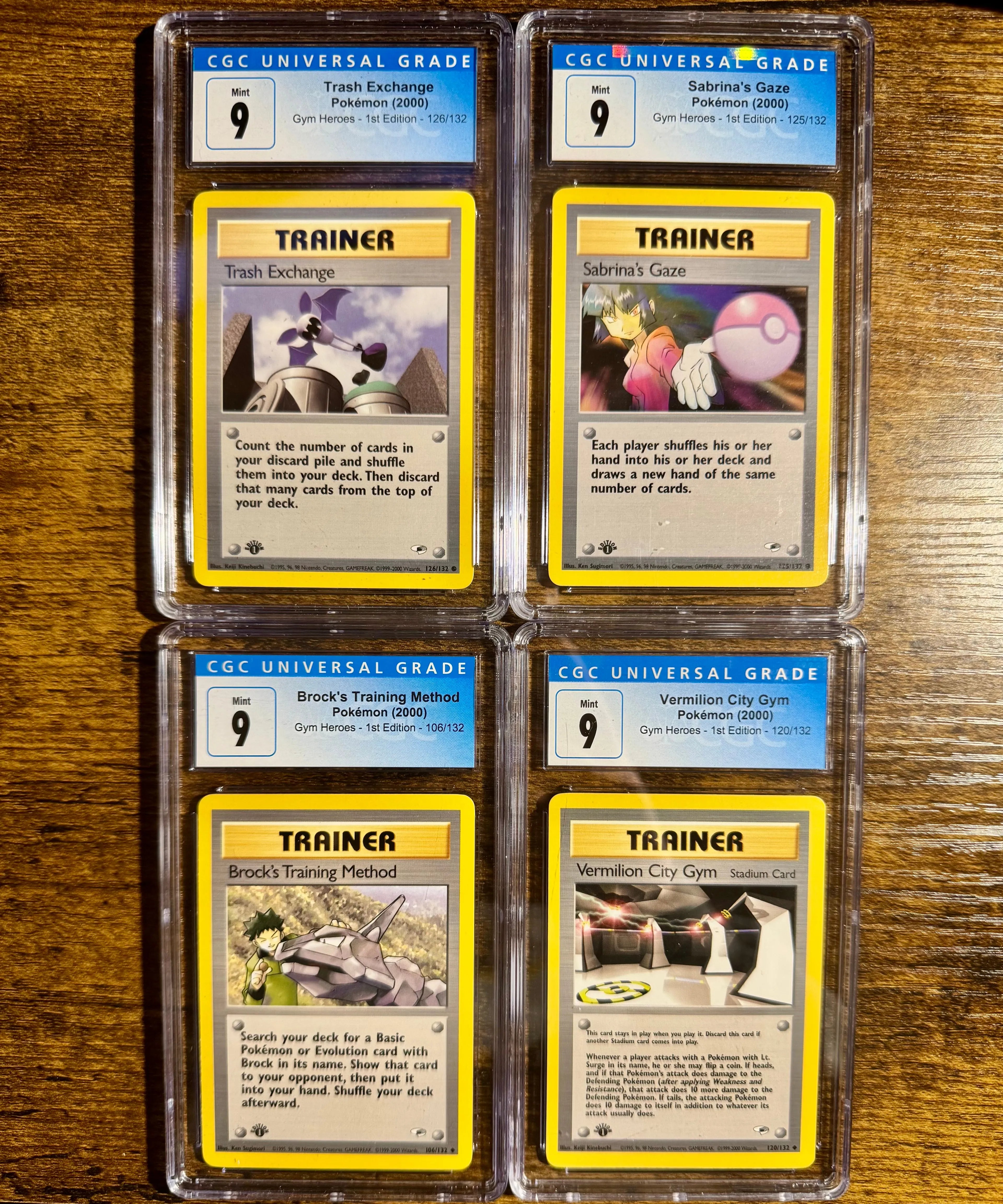 Pokemon First Edition Gym Heroes Trainer Lot