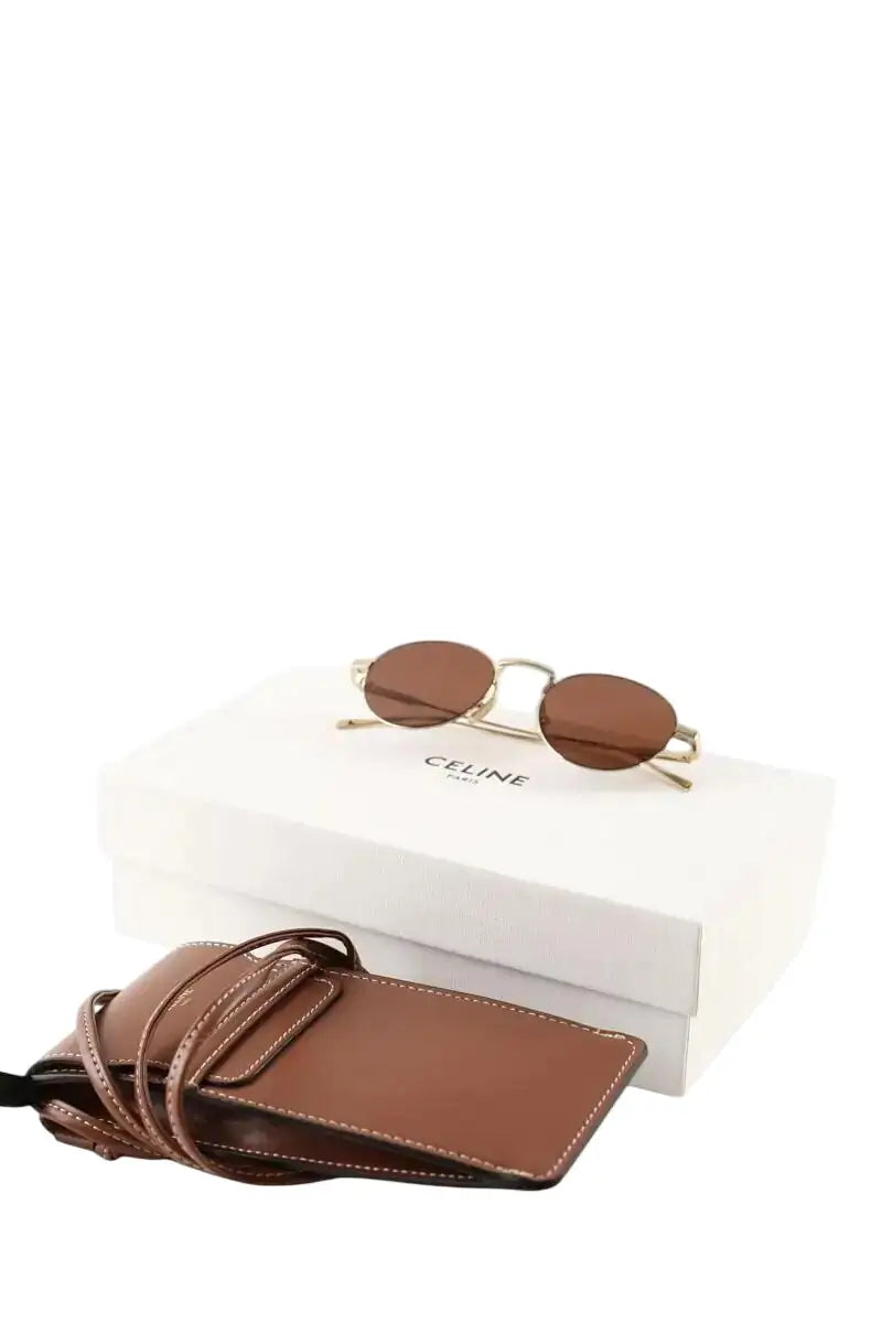 Lunettes de soleil Celine Doré en Métal - Seconde Main