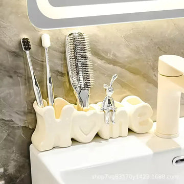 Luxury Toothbrush Holder for Bathroom Decor - Clarify.pk