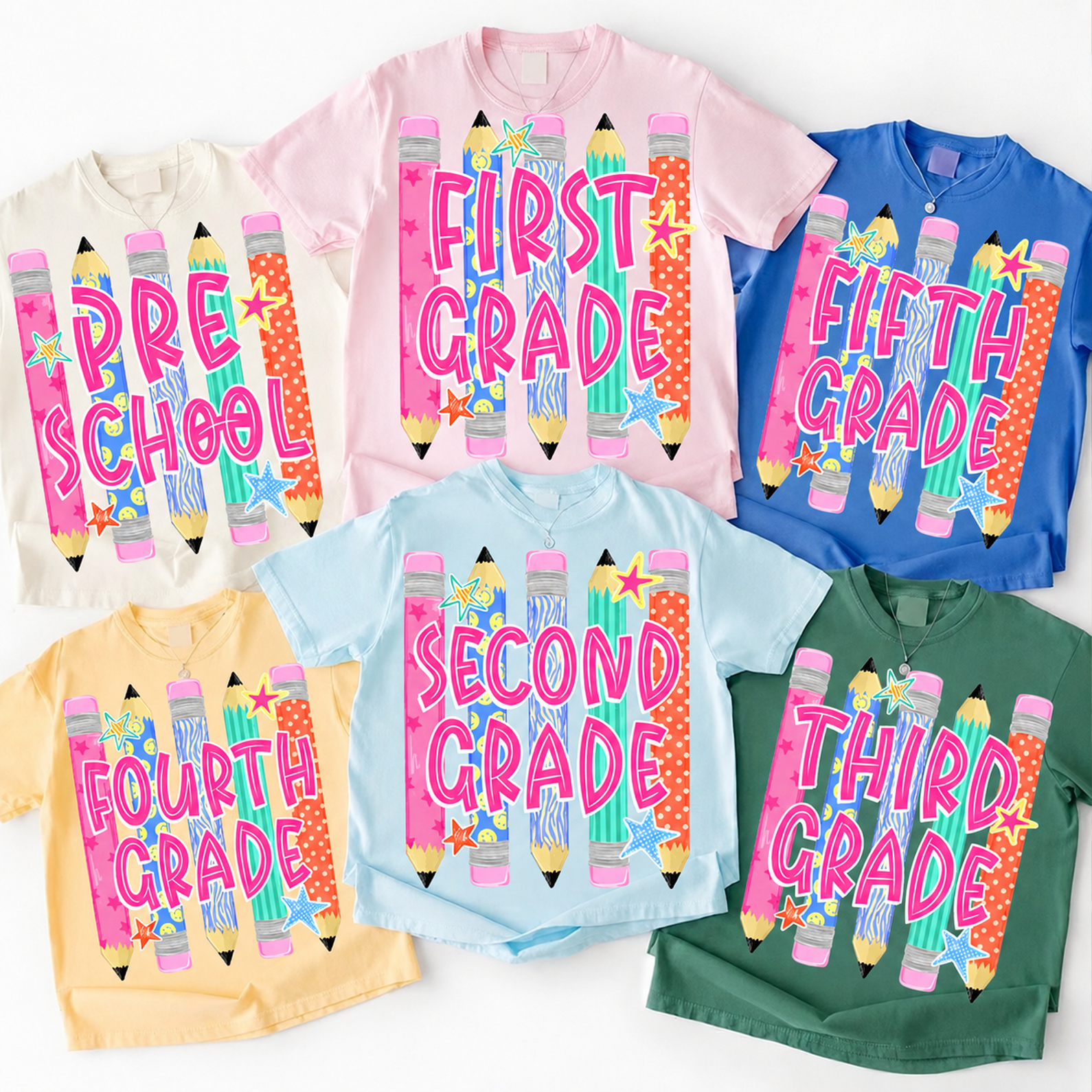 Personalized Grade Level Kids Shirt, Back to School Tee, First Second Third Fourth Fifth Grade Shirt, Preschool Student Tee 685491