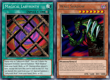 Magical Labyrinth/Wall Shadow Retrains (yes, I know, I added an  “unaffected” Effect) : r/customyugioh