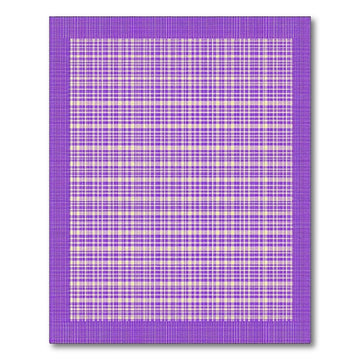 Purple Checkered Plaid Area Rug