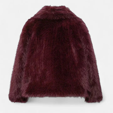 Manteau en fausse fourrure pour femme