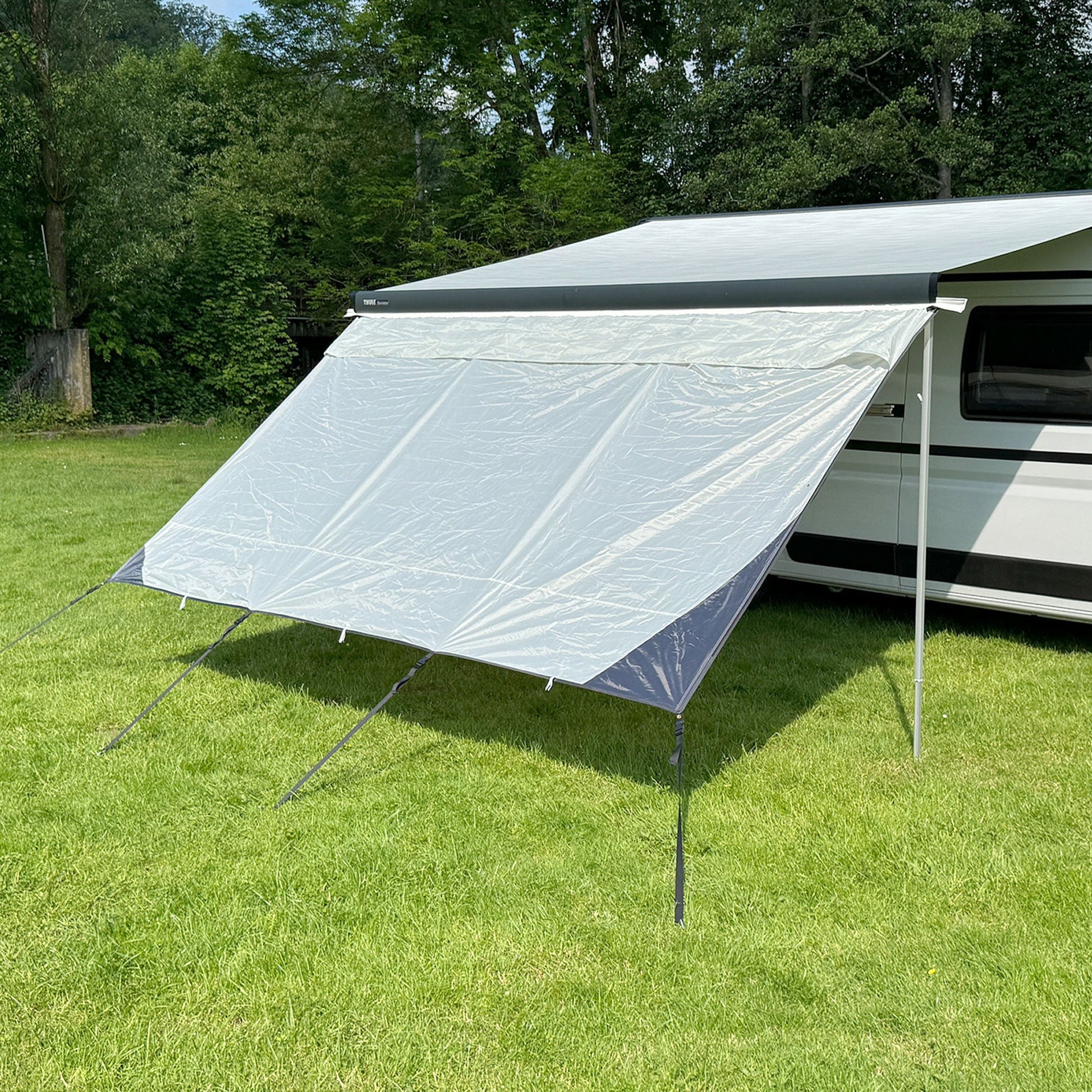 Freizeitschmiede® Sunblocker 240 / 430 x 200 cm Markise Vorderwand Sichtschutz – Freizeitschmiede