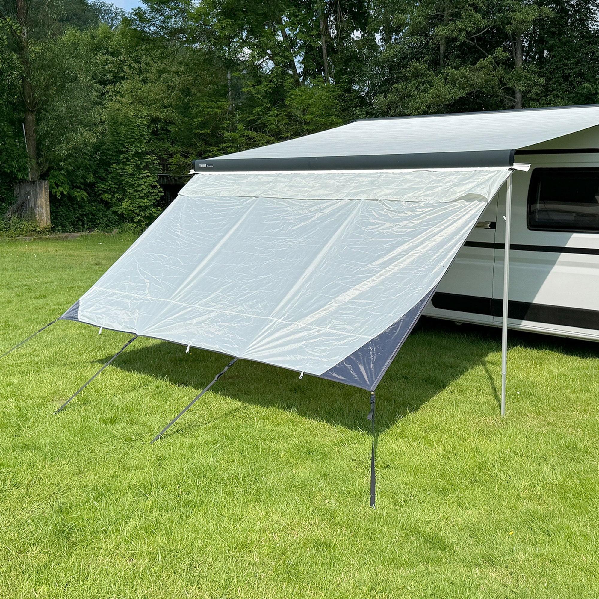 Freizeitschmiede® Sunblocker 240 / 430 x 200 cm Markise Vorderwand Sichtschutz – Freizeitschmiede