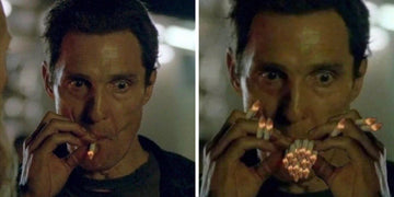 true detective cigarette meme Matthew Mcconaughey