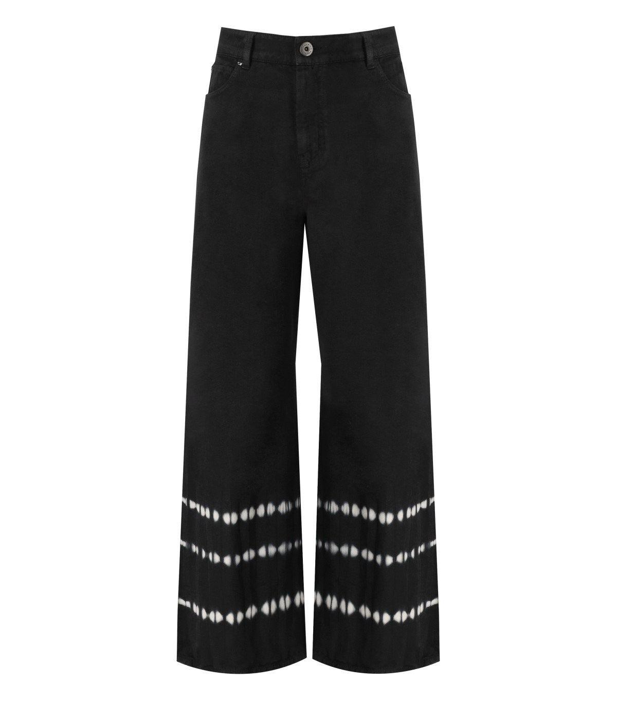 Max Mara Weekend Pampas Tie Dye Black Jeans