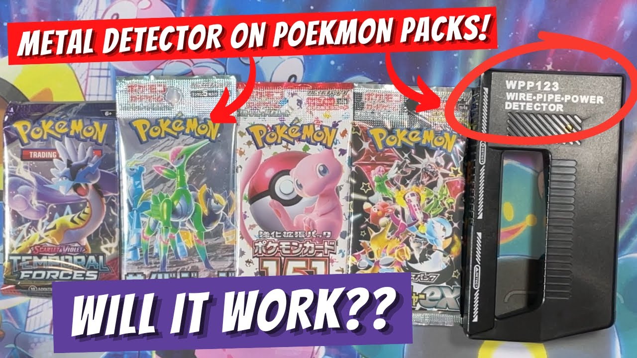 Unlocking Pokémon Card Packs Secrets with a Metal Detector!