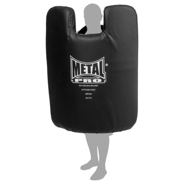 Black giant striking shield Metal Boxe bouclier de frappe with reinforced PU and large handles for self-defense training