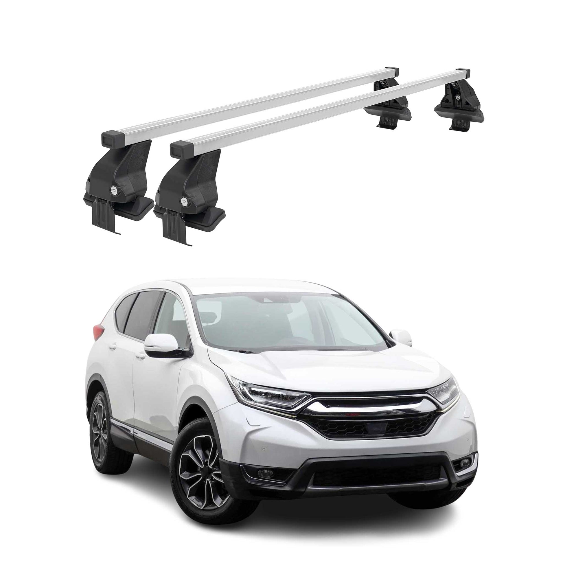 Barres de toit transversales pour Honda CR-V V 2017-2022 Gris